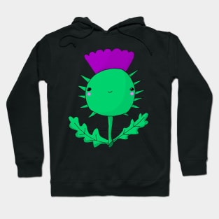 Kawaii Cute Scottish Thistle Hoodie